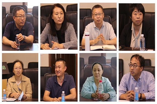 座谈会上,李杰,常缨,任桂萍,徐纯柱,徐永清,李树峰,侯晓明,佟慧丽等与
